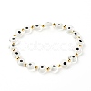 Handmade Evil Eye Lampwork Beads Stretch Bracelet BJEW-JB06864-01-1