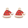 Christmas Theme Alloy Enamel Pendants ENAM-T020-10P-2