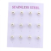 Plastic Imitation Pearl Stud Earrings STAS-D0001-03-P-A-3