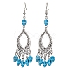 2 Pairs Brass Dangle Earrings EJEW-JE05890-05-S-1