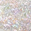 UV Plating Luminous Transparent Acrylic Beads OACR-P010-11-3