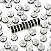 Brass Grade A Rhinestone Spacer Beads RB-A004-12-1