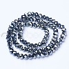 Electroplate Glass Beads Strands EGLA-A034-T6mm-C11-2