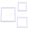 3 Stes 3 Styles Plastic Cross Stitch Embroidery Hoops DIY-CP0012-44B-6