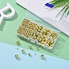 5 Sizes Plating Acrylic Beads PACR-LS0001-01G-5