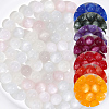 112Pcs 7 Colors Transparent Resin UV Reactive Beads RESI-PA0001-40B-1