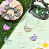30Pcs 6 Colors Electroplate Transparent Glass Connector Charms EGLA-YW0005-74-5