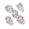 Handmade Foil Lampwork Bumpy Beads Strands FOIL-Z001-05C-2