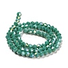Opaque Solid Color Electroplate Glass Beads Strands X1-GLAA-F029-P4mm-A07-2