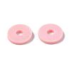 Flat Round Handmade Polymer Clay Beads CLAY-R067-10mm-18-7