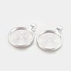 Tibetan Style Alloy Pendant Cabochon Settings TIBE-R295-055S-LF-2