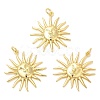 Rack Plating Brass Pendants KK-Q775-14G-3