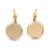 304 Stainless Steel Leverback Earring Settings LS-X-STAS-F191-03G-14mm-2