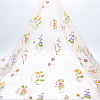 2 Yards Polyester Embroidery 3D Flower Mesh Fabrics DIY-WH0622-383B-5