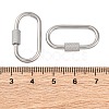 Non-Tarnish 304 Stainless Steel Screw Carabiner Lock Charms STAS-K192-01P-A-3
