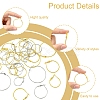 32Pcs 8 Styles Iron Huggie Hoop Earring Findings IFIN-FS0001-49A-3