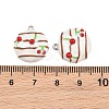 Brass Enamel Pendants KK-CBA6818-10P-3