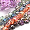 Electroplate Faceted Clover Glass Bead Strands EGLA-J094-M-1