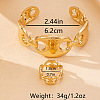 Coffee Bean Alloy Cuff Bangles & Rings Sets FS-WG0F6B5-01-2