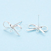 Brass Stud Earring Findings X-KK-S350-013S-1