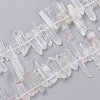 Natural Quartz Crystal Pointed Beads Strands G-L484-01-1