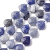 Natural Blue Aventurine(Dyed & Heated) Beads Strands G-P570-E08-02-2