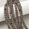Natural Ice Obsidian Beads Strands G-P590-A03-6mm-01-1