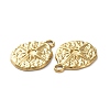 Ion Plating(IP) 304 Stainless Steel Pendant Cabochon Settings STAS-P324-35G-3