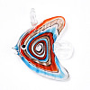 Handmade Gold Sand Lampwork Big Pendants LAMP-T023-06A-1