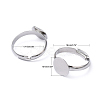 Brass Pad Ring Base Findings EC022-7