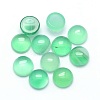 Natural Dyed & Heated Green Onyx Agate Cabochons X-G-P393-R04-6mm-1