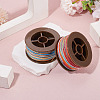 2 Rolls 2 Colors Segment Dyed Round Polyester Twisted Cords OCOR-TA0003-65B-5
