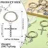 24Pcs 12 Styles Skull Alloy Shoes Charms HJEW-CJ00043-8