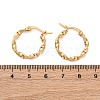 201 Stainless Steel Hoop Earrings EJEW-A054-05C-G-2