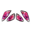 Transparent Resin Wing Pendants Set RESI-TAC0021-01B-2