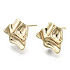 Brass Stud Earring Findings X-KK-N232-116-NF-1