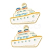 Ocean Alloy Enamel Pendants ENAM-B041-01P-1