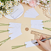50Pcs Blank Rectangle White Paper Gift Tags CDIS-CN0001-03A-3