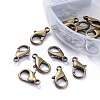 Alloy Lobster Claw Clasps and Jump Rings Set PALLOY-X0004-AB-NF-B-2