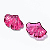 Transparent Baking Paint Glass Pendants DGLA-T002-01A-2