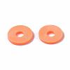 Flat Round Handmade Polymer Clay Beads CLAY-R067-10mm-11-6