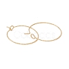 Ion Plating(IP) 316 Surgical Stainless Steel Hoop Earrings Findings X-STAS-D183-02G-02-2