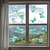 7PCS 3 Styles PVC Stickers Colorful Window Stickers Rainbow Prism Butterfly Flower Static Glass Window Stickers JX824A-3