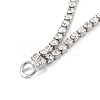 Brass Micro Pave Clear Cubic Zirconia Tassel Pendants KK-D063-01P-3