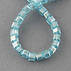 Electroplate Glass Beads Strands EGLA-R030-8x8mm-27-2