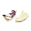 Alloy Enamel Pendants ENAM-T022-01G-2