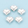 925 Sterling Silver Heart Charms STER-N017-27S-1