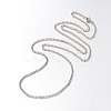 Iron Twisted Chain Necklaces NJEW-JN01046-01-1