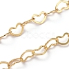 Brass Heart Link Chains CHC-G005-27G-3