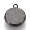 304 Stainless Steel Pendant Cabochon Settings X-STAS-K202-03D-B-2